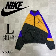 大人気！ NIKE 刺繡ロゴ マルチカラー フルジップ ナイロンジャケット