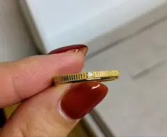 クリーニング済み❗️ete ゴールドカラー ツイストデザイン リング