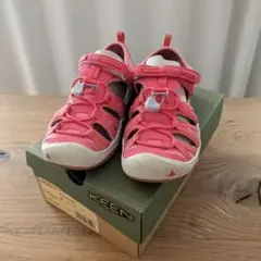 keen キーン　サンダル　キッズ　ピンク moxie　19.5cm