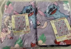 新品未使用　ディズニー リロ&スティッチ フランネルボアブランケット 2枚