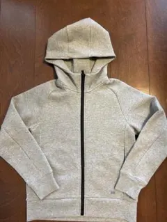 UNIQLO KIDS ストレッチスウェットフルジップパーカ 140cmグレー
