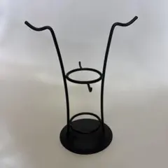 ブラック金属製キャンドルホルダー