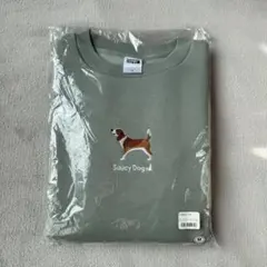 Saucy Dog わんこスウェット ビーグルver. スモーキーグリーン M