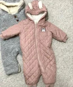 ベビー ウサギ耳付 うさぎ型 アウター カバーオール 80 サイズ 西松屋