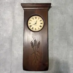 K-Factory COZY TIME木製 壁掛け時計 麦 アンティーク レトロ