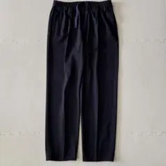 美品 TOMORROWLAND イージーパンツ スラックス ネイビー M ウール