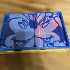 新品　ミッキーマウス・ミニーマウス フェイスタオルセット