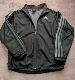 adidas 黒 ポリエステルジャンパー