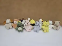 十二支 干支ぬいぐるみセット ちりめん お手玉 亀の巾着収納袋付き