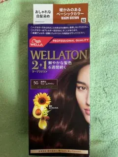 WELLATON 2+1 クリームヘアカラー 5G 自然なウォームブラウン