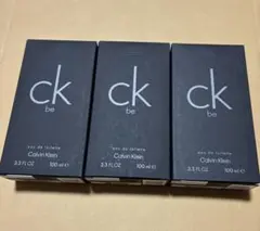 ★新品★カルバンクライン CK be 100ml ×3本セット★送料０！ 新品◇カルバンクライン CK be 100ml×3本◇送料込！※外装フィルムなし