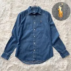 ✨極美品✨ ポロラルフローレン 2024年 スリムフィットデニムシャツ 洗える
