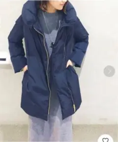 NOBLE エステルタフタノンステッチダウンコート　36