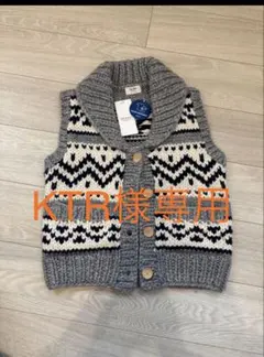 BEAMS HEART ライトグレー ニットベスト FREE