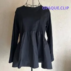 OPAQUE.CLIP 黒 長袖トップス　Sサイズ