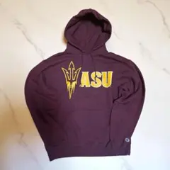 Champion ASU フーディ M バーガンディゆるダボ