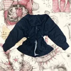 ネイビー フード付き シャツ