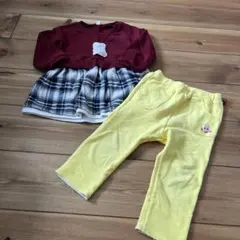 女の子 キッズ 長袖 トップス パンツ 2点セット