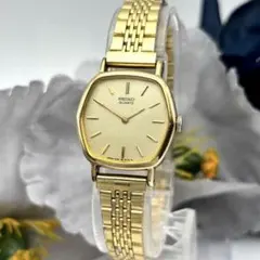 美品【稼働/電池交換】SEIKO セイコー ブレスウォッチ オクタゴン 金
