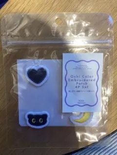 Oshi Color Embroidered Patch 4P Set