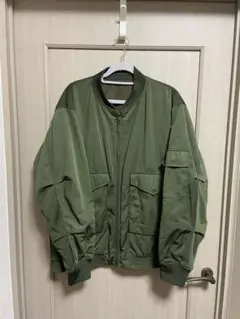 ニコアンド オリーブグリーン フライトジャケット