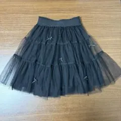 ☆Lycee mine リセマイン リボン付きティアードチュールスカート
