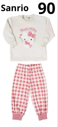 SANRIO Hello Kitty フリースパジャマ 90のサムネイル