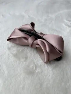 【新品】バナナクリップ ヘアクリップ リボン型 ヘアアクセサリー