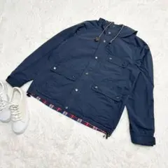 grn✨マウンテンパーカー【3(Ｌ)】リバーシブル　チェック柄　総柄