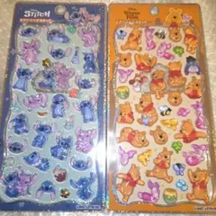 正規品　プチドロップステッカー　プチドロ　プーさん　スティッチ　新作