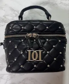 Darich ダーリッチ キルティングビジュースクエアミニバッグ ブラック