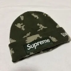 Supreme New Era ニット帽 ビーニー カモフラ柄のサムネイル