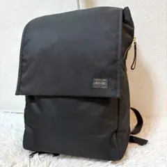 極美品✨シア/大容量】ポーターガール リュック フラップ付 黒 人気 A4