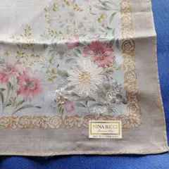 NINA RICCI 花柄刺繍 ハンカチのサムネイル