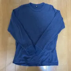 UNIQLO ネイビー ワッフル長袖Tシャツ S