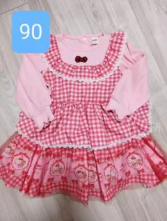 最安値！新品未使用　ハローキティ ワンピース 90サイズ