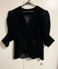 anuke Gather Velour Blouse ベロア ブラウス