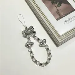ビーズキーホルダー スマホストラップ ストラップ キーホルダー チャーム