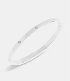 COACH エッセンシャル　ヒンジドバングル　シルバー