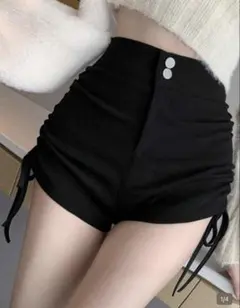 SHEIN ショートパンツ ドローストリング ブラック XLサイズ