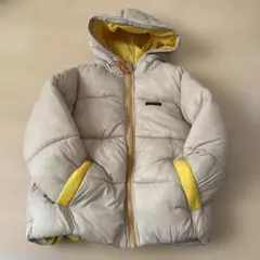 SIMPLE FREE 中綿コート 110サイズ ベージュ/イエロー