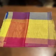 多色チェック柄ストール