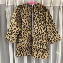 極美品　パーリーゲイツ　ダッフル　コート　レオパード　豹　ヒョウ　キャメル 極美品 パーリーゲイツ ダッフル コート レオパード 豹 ヒョウ
