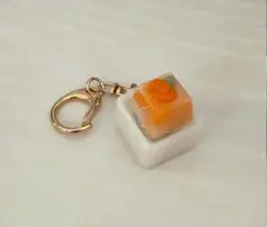 杏仁豆腐 みかん カチカチ クリッカー キーホルダー