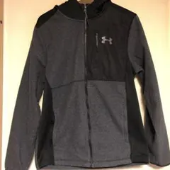 【アンダーアーマー】ジップアップパーカー　S Mサイズ　グレー　ポケット付き