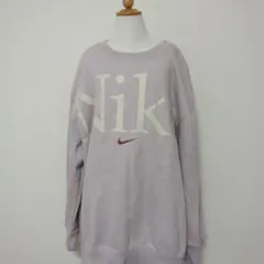 NIKE ナイキ ワンポイントロゴ刺繍 ビックロゴ スエット、トレーナー