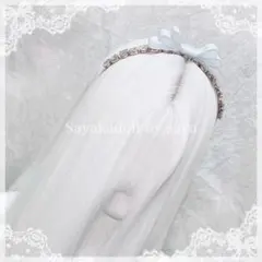 ♡ 量産型 チャーム付き ハートビジュー リボンカチューシャ pink ♡