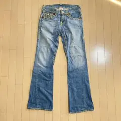 y2k トュルーレリジョン ジョーイ フレア　デニム ライトブルー 本日発送 美品 Y2K JOEY トゥルーレリジョン メキシコ製 フレア