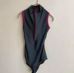 YUMIKO ハイネック　チャック　レオタード　Mサイズ