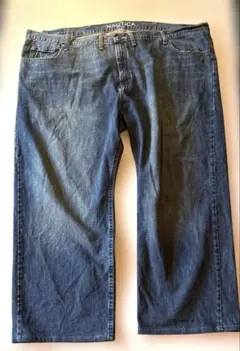 NAUTICA JEANS EASY FITバギーブラックデニムW34裾美 - メルカリ